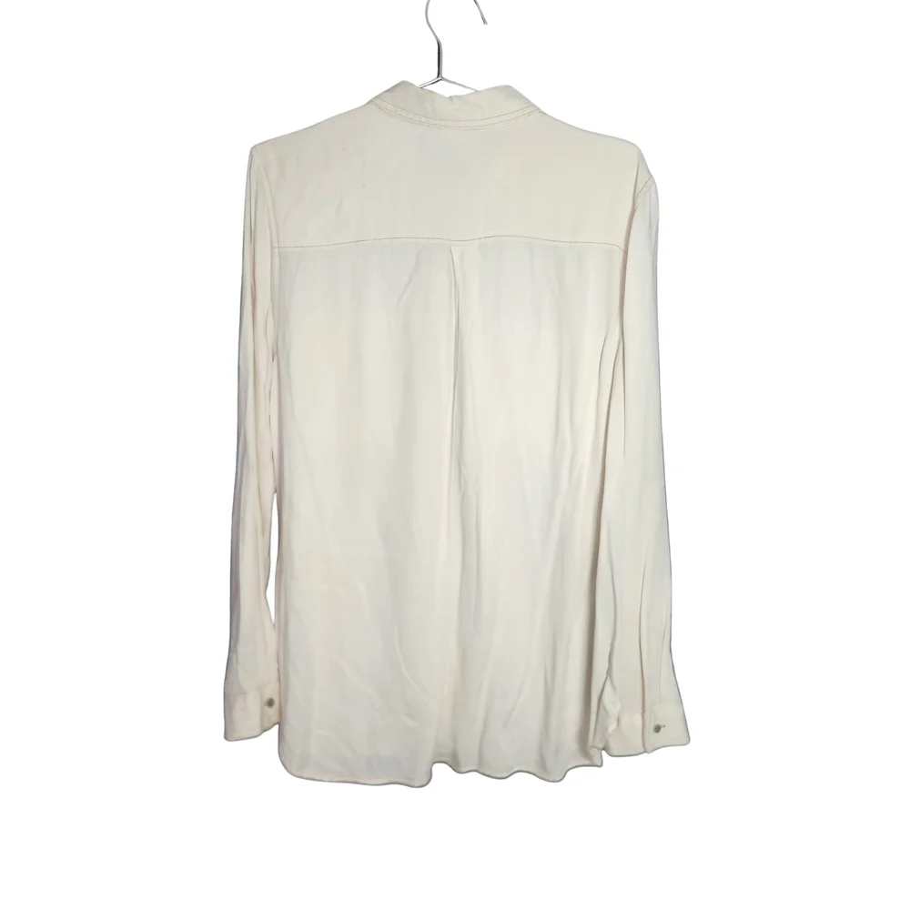 a.n.a Cream Button Down Shirt - Picture 2 of 2